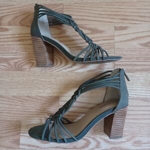 Olive strappy sandals